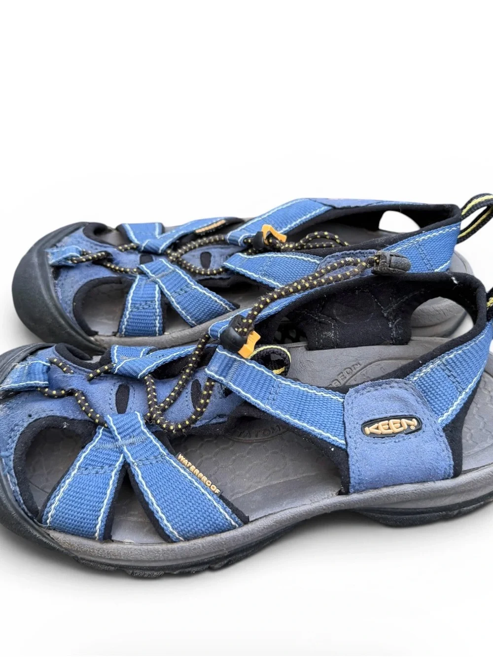 KEEN Newport H2 Waterproof Sport Sandals Blue Youth Kids Hiking Shoes